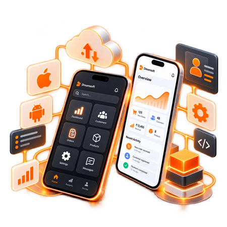Mobile application on a smartphone