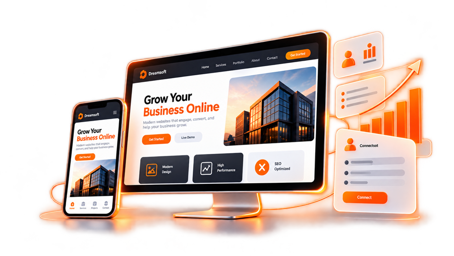 Website design and development interface